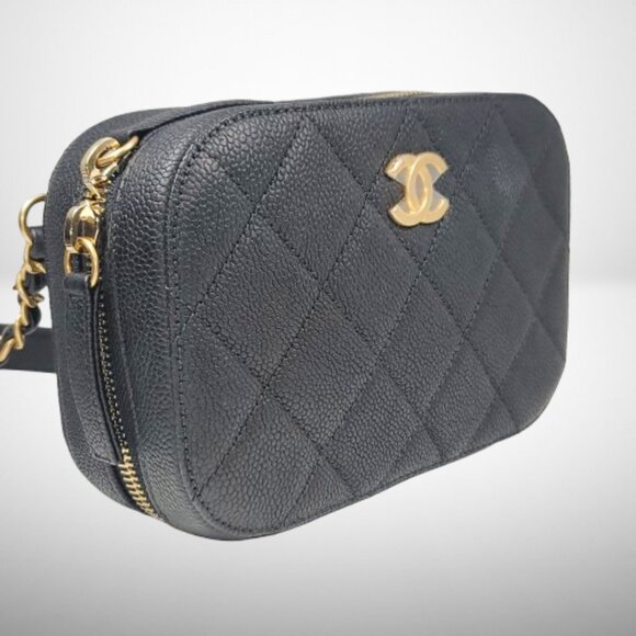 Chanel Stunning Authentic Caviar Quilted Waist Bag Black - New - Never Worn - Picture 7 of 16